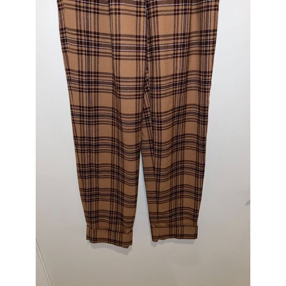 ARITZIA Wilfred Womens Plaid High-Waist Trousers - Size 2 - Picture 3 of 10